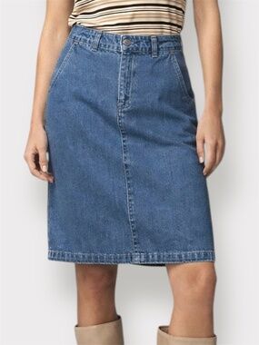 Vintage 90s Lee Casuals Denim Skirt